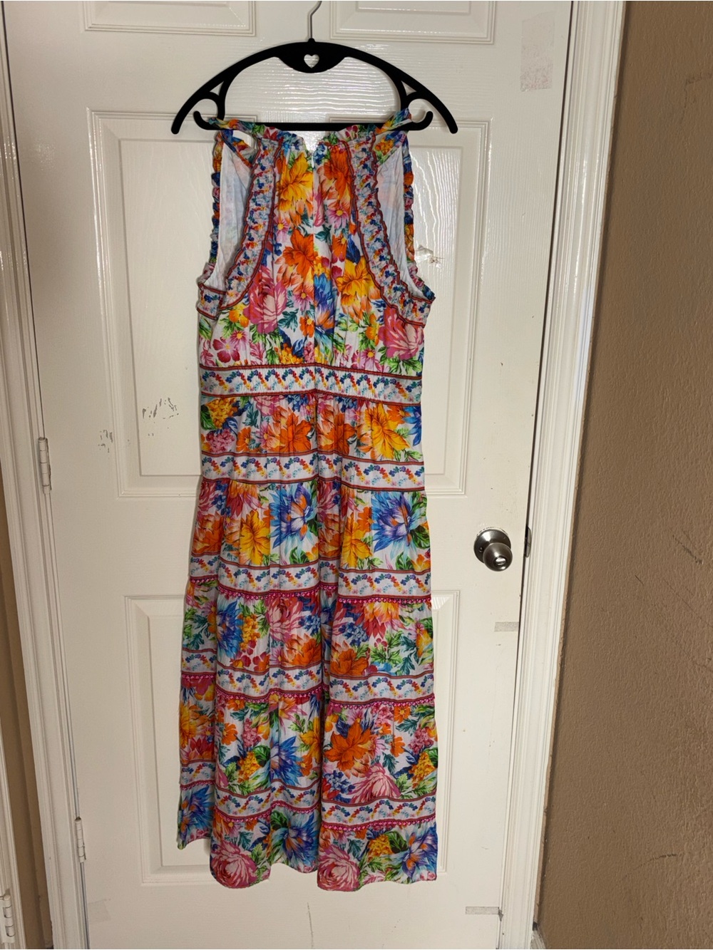 Miriam Voile Dress Ivory by Hale Bob Size Medium - Picture 8 of 10